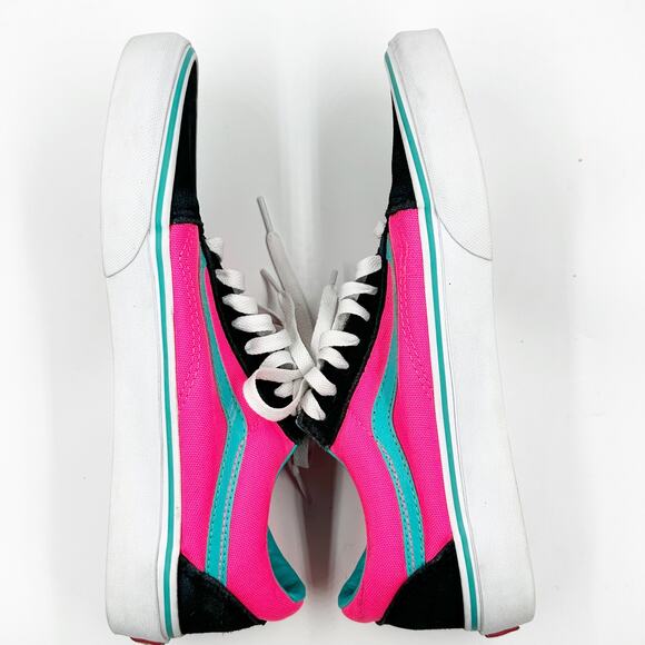 Vans Old Skool (Brite) Black/Neon Pink Women' s 10 Mens 8.5  Skater Y2K - Picture 7 of 11